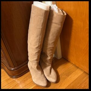 Vince Camuto Tan Over the Knee Boots